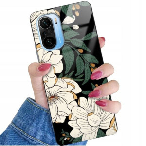 ETUI GLASS do XIAOMI POCO F3 Kwiaty Wiosenne Wzory