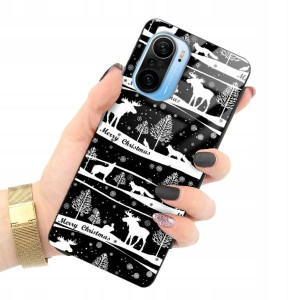 ETUI GLASS do XIAOMI POCO F3 PRO Święta Zima Wzory