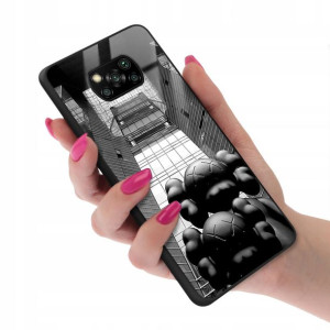 Etui GLASS do XIAOMI POCO X3 PRO Case Misie Wzory