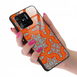 Etui Glass do XIAOMI REDMI 10C 4G Kwiaty Top Wzory