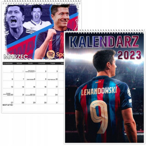 Kalendarz Ścienny A4 Lewandowski Barcelona 2023 Y4