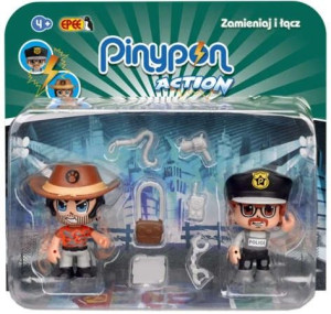 Epee 16056/31418 Pinypon action 2 pack podróżnik i policjant