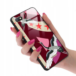 Etui Glass do XIAOMI REDMI 6A Kwiaty Flower Wzory