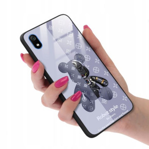 Etui GLASS do XIAOMI REDMI 7A Case Bearbrick Wzory