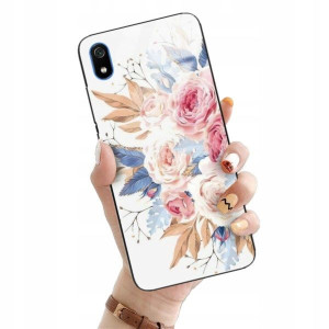 ETUI GLASS do XIAOMI REDMI 7A Flower Natura Wzory