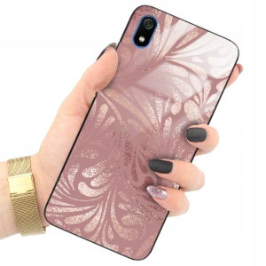 ETUI GLASS do XIAOMI REDMI 7A Gold Glamour Wzory