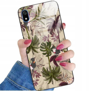 ETUI GLASS do XIAOMI REDMI 7A Kwiaty Wiosna Wzory