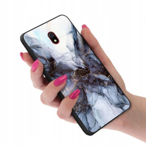 Etui GLASS do XIAOMI REDMI 8A Case Marmurki Wzory