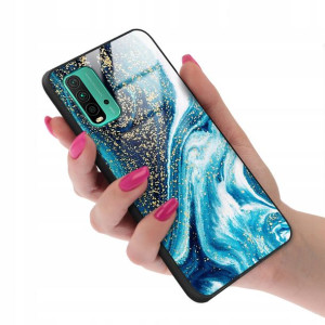 Etui GLASS do XIAOMI REDMI 9 POWER Marmurki Wzory