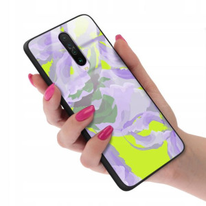 Etui GLASS do XIAOMI REDMI K30 Case Kwiatki Wzory
