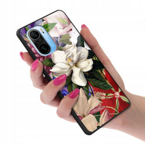 Etui GLASS do XIAOMI REDMI K40 PRO Kwiatki Wzory