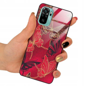 Etui Glass do XIAOMI REDMI NOTE 10 4G Motyle Wzory