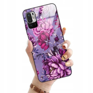 ETUI GLASS do XIAOMI REDMI NOTE 10 5G Flower Wzory