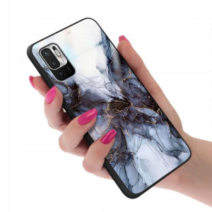 Etui GLASS do XIAOMI REDMI NOTE 10S Marmurki Wzory