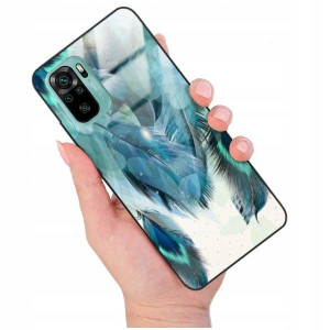 ETUI GLASS do XIAOMI REDMI NOTE 10s Pióra Wzory