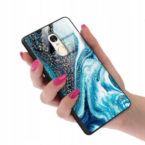 Etui GLASS do XIAOMI REDMI NOTE 4 Marmurki Wzory