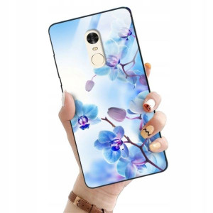 ETUI GLASS do XIAOMI REDMI NOTE 4X Flower Wzory
