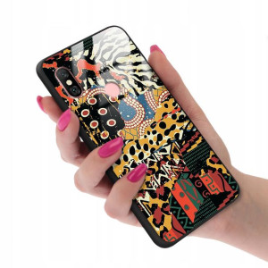 Etui Glass do XIAOMI REDMI NOTE 6 Kwiaty Top Wzory