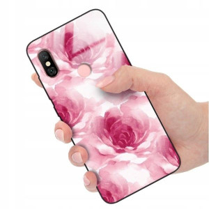 Etui Glass Do Xiaomi Redmi Note 6 Pro Pastel Wzory