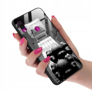 Etui GLASS do XIAOMI REDMI NOTE 7 Case Misie Wzory