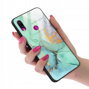 Etui GLASS do XIAOMI REDMI NOTE 7 Marmurki Wzory
