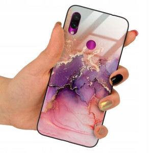 Etui GLASS do XIAOMI REDMI NOTE 7 Marmurki Wzory