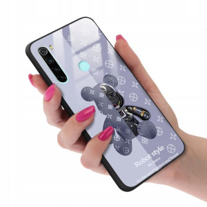 Etui GLASS do XIAOMI REDMI NOTE 8 Case Misie Wzory