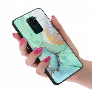 Etui GLASS do XIAOMI REDMI NOTE 9 Marmurki Wzory