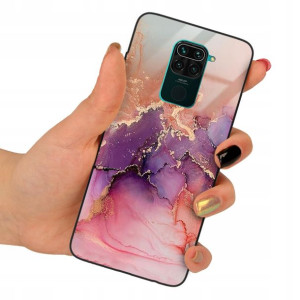 Etui GLASS do XIAOMI REDMI NOTE 9 Marmurki Wzory