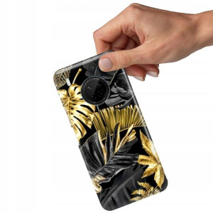 ETUI GRUBE 2MM do HUAWEI Y9A Gold Pattern Wzory
