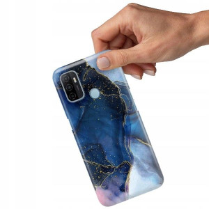 ETUI GRUBE 2MM do OPPO A53s Gold Pattern Top Wzory