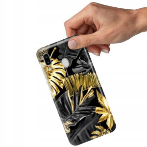 ETUI GRUBE 2MM do SAMSUNG A20e Gold Pattern Wzory
