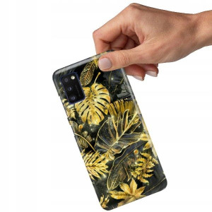 ETUI GRUBE 2MM do SAMSUNG A41 Gold Pattern Wzory