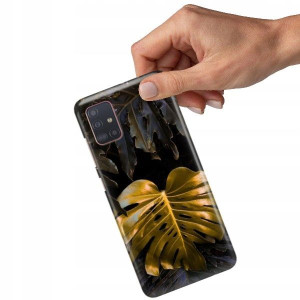 ETUI GRUBE 2MM do SAMSUNG A51 Gold Pattern Wzory
