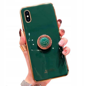 Etui Joless Ring Do Iphone 12 Z Uchwytem Zielony
