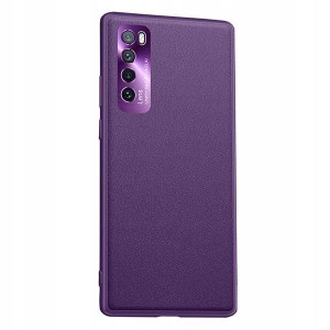 Etui LENS do HUAWEI NOVA 7 Stylowy Case FIOLETOWY