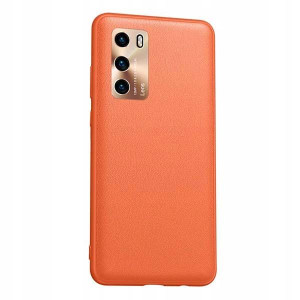 Etui LENS do HUAWEI P40 Stylowy Case POMARAŃCZOWY