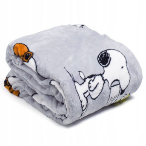 Premium Duży Koc Narzuta Kocyk Snoopy Dzieci Kn
