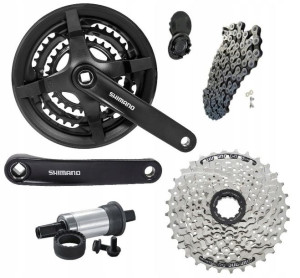 Shimano Korba Ty301 48 Kaseta Hg41 Łańcuch Suport