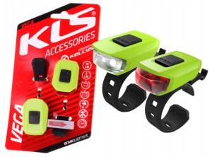Zestaw oświetlenia rowerowego KELLYS VEGA GREEN