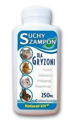 Natural-Vit Szampon Suchy  dla Gryzoni 250 Ml - szampon dla gryzoni 250ml