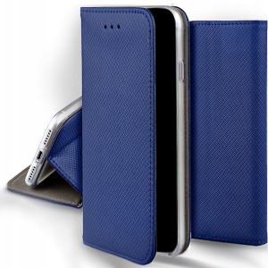Etui Magnet Portfel do SAMSUNG S22 ULTRA Granatowy