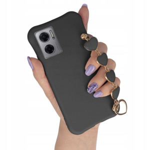 Etui Mat Czarny do XIAOMI REDMI 10 5G Łańcuszek