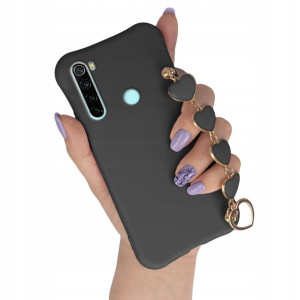 Etui Mat CZARNY do XIAOMI REDMI NOTE 8 2021 Serce