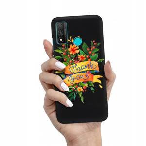 Etui Matowe Czarne do HUAWEI P SMART 2020 Wzory
