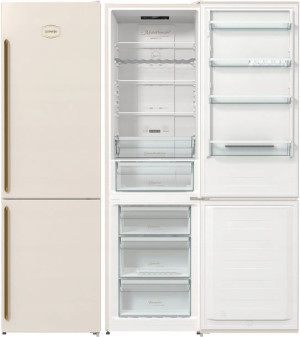 Lodówka retro GORENJE NRK6202CLI 200cm NoFrost LED 331L