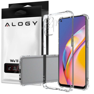 Etui pancerne ShockProof Alogy do Oppo Reno 5 Lite/ A94 4G/ F19 Pro Przezro