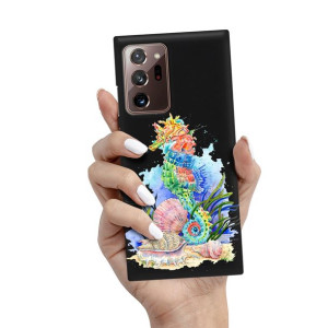 Etui Matowe Czarne do SAMSUNG NOTE 20 ULTRA Wzory