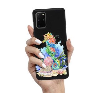Etui Matowe Czarne do SAMSUNG S20 PLUS Modne Wzory