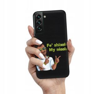 Etui Matowe Czarne do SAMSUNG S22 PLUS Modne Wzory